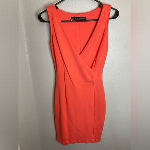 Zara Salmon Bodycon Dress Size Small